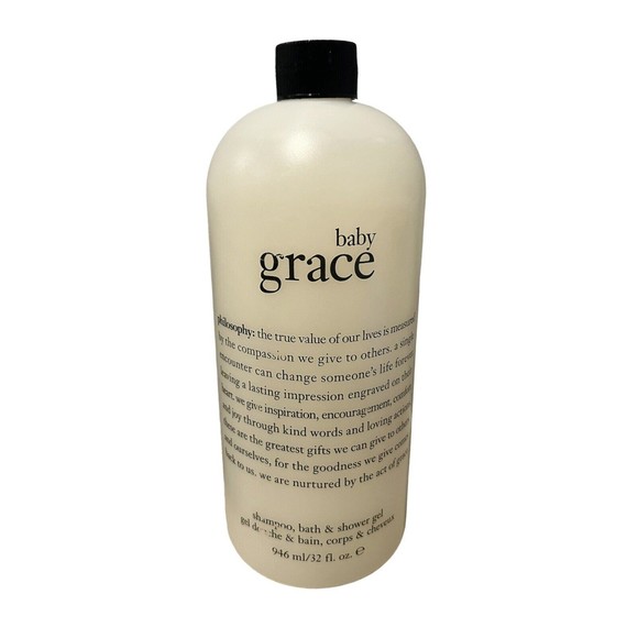 Philosophy Baby Grace Shampoo, Bath & Shower Gel 32oz NO PUMP Discontinued Large